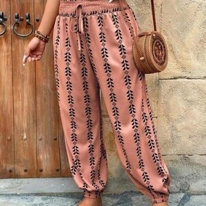 Pink & Black Aztec Print Harem Pants 🌸🖤